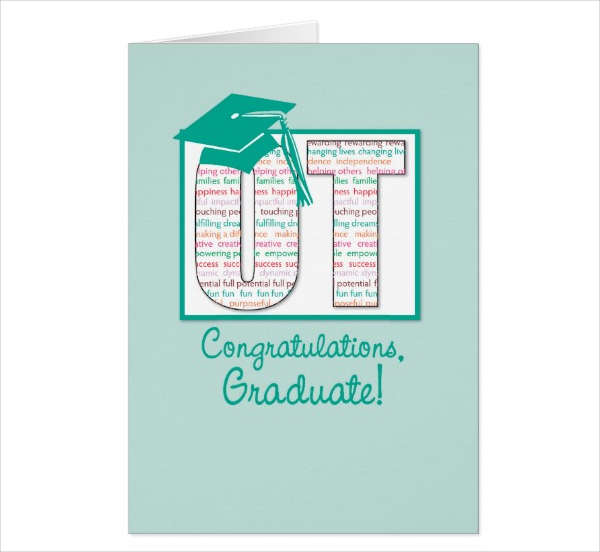 graduation congratulations greeting card