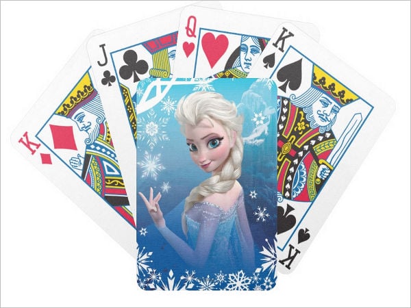frozen playing gift card