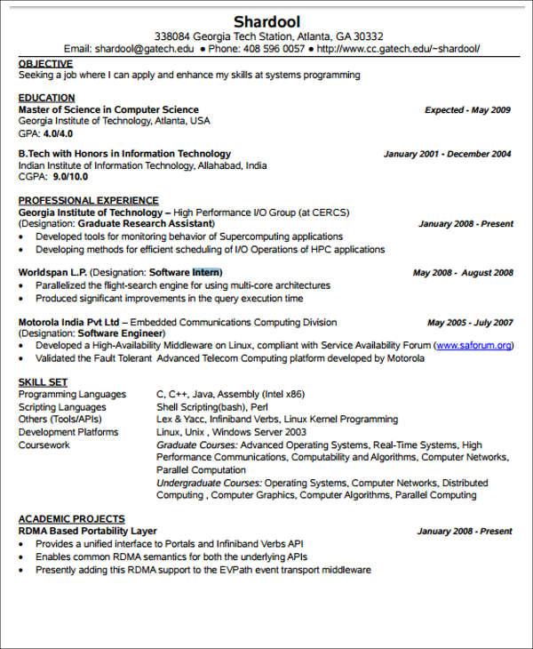 20  engineering resume templates in pdf