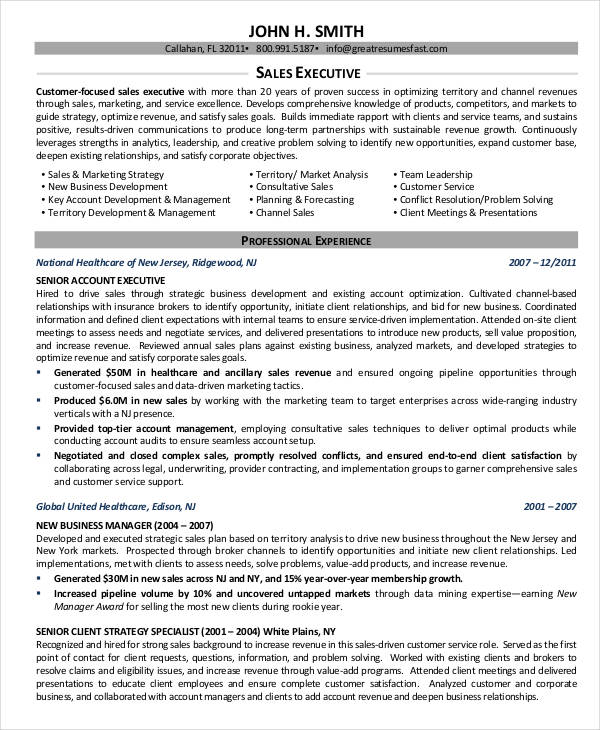 24+ Best Executive Resume Templates - PDF, DOC