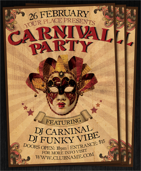 Carnival Club Party Flyer