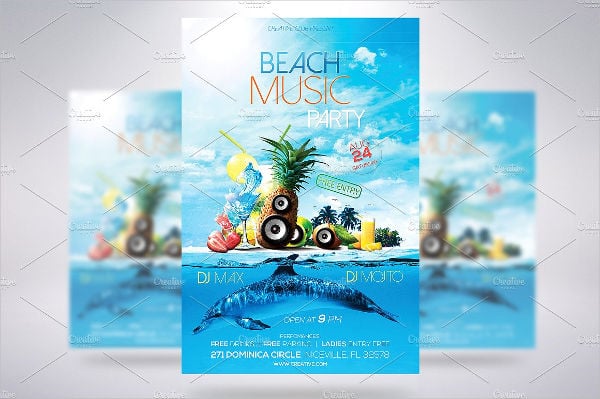 beach-music-party-flyer