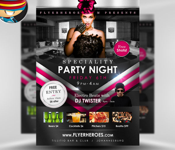 -Club Party PSD Flyer