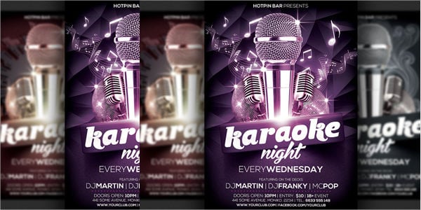 karaoke-party-flyer