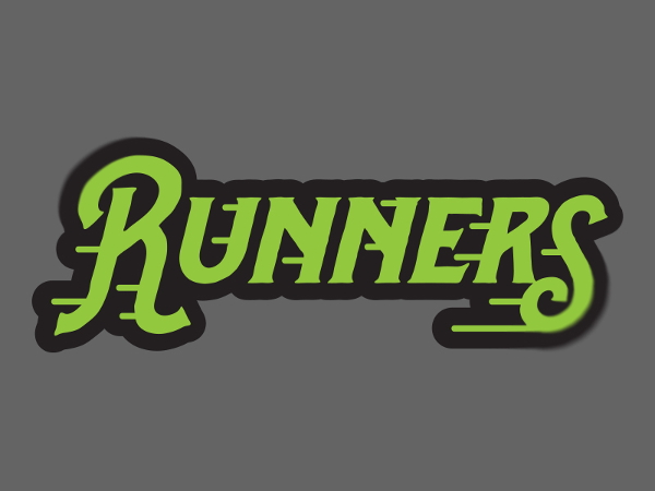 runners text logo
