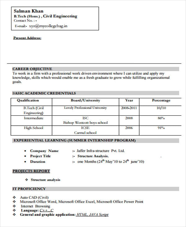 engineering fresher resume format3
