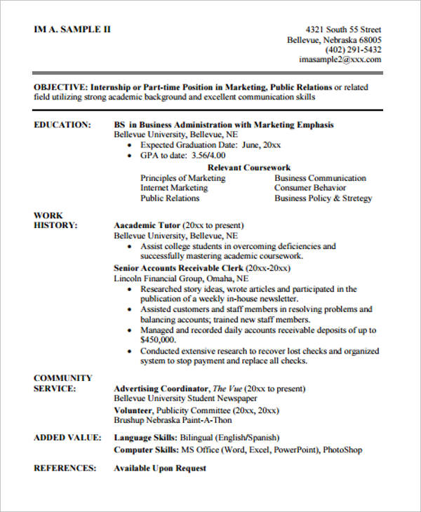 job application resume format1