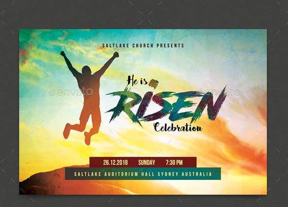 risen church event flyer