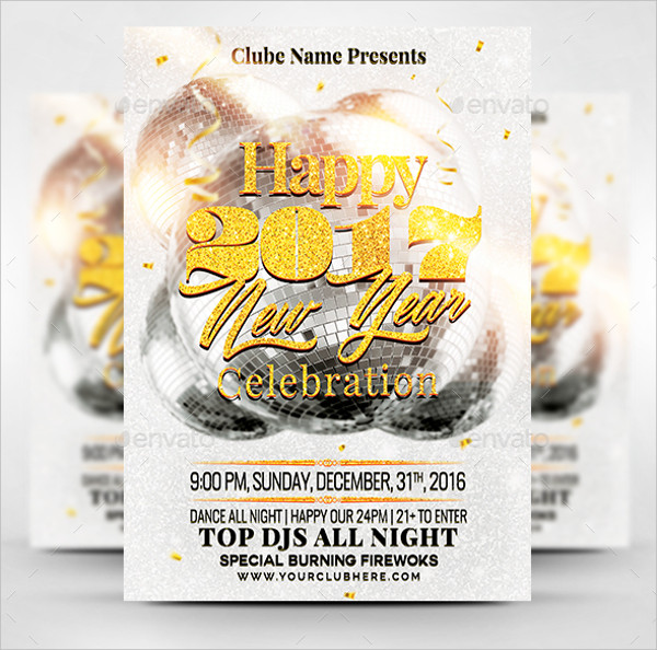 Happy New Year Party Flyer