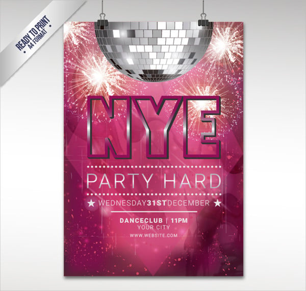 new year eve party flyer