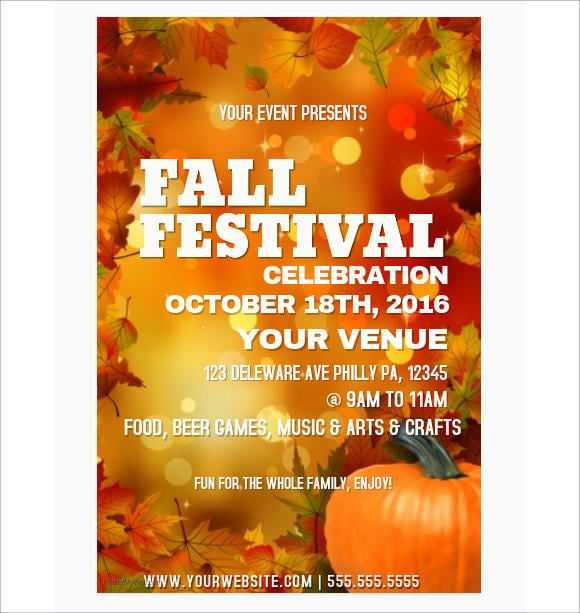 free fall event flyer