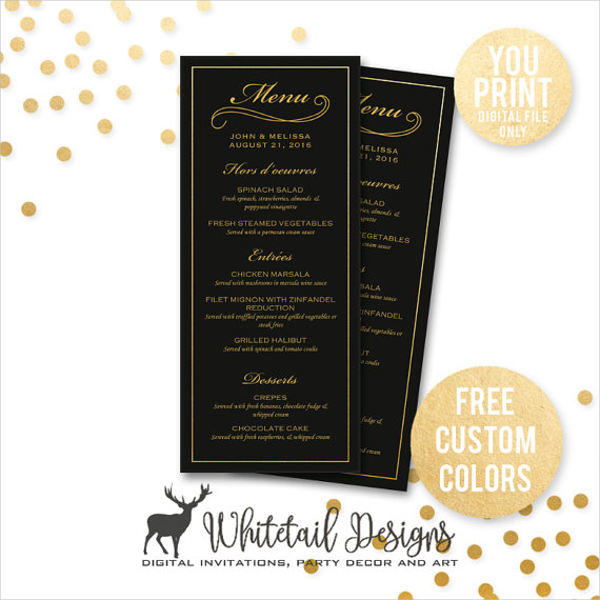 27 Party Menu Templates Samples Examples Format Download 