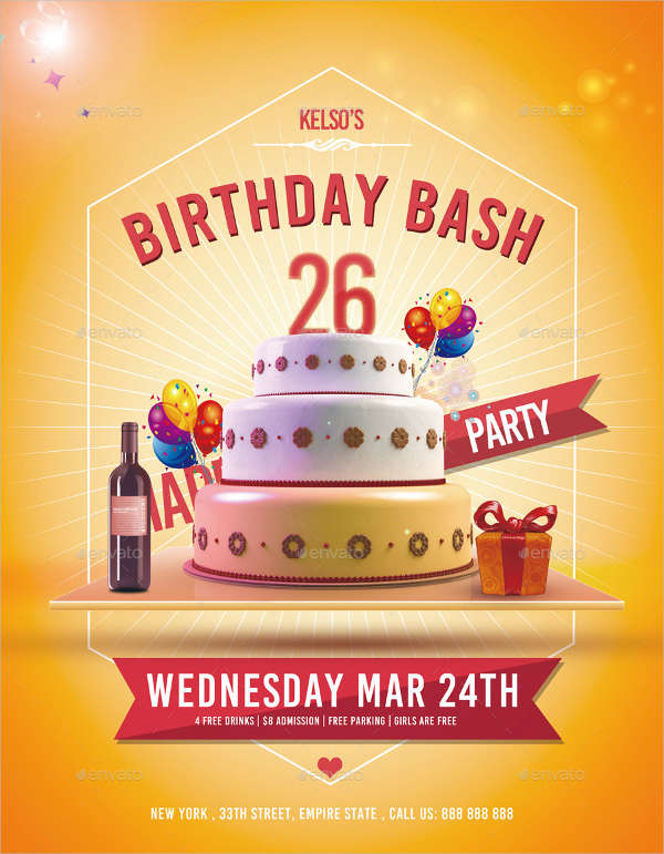 birthday party invitation flyer2