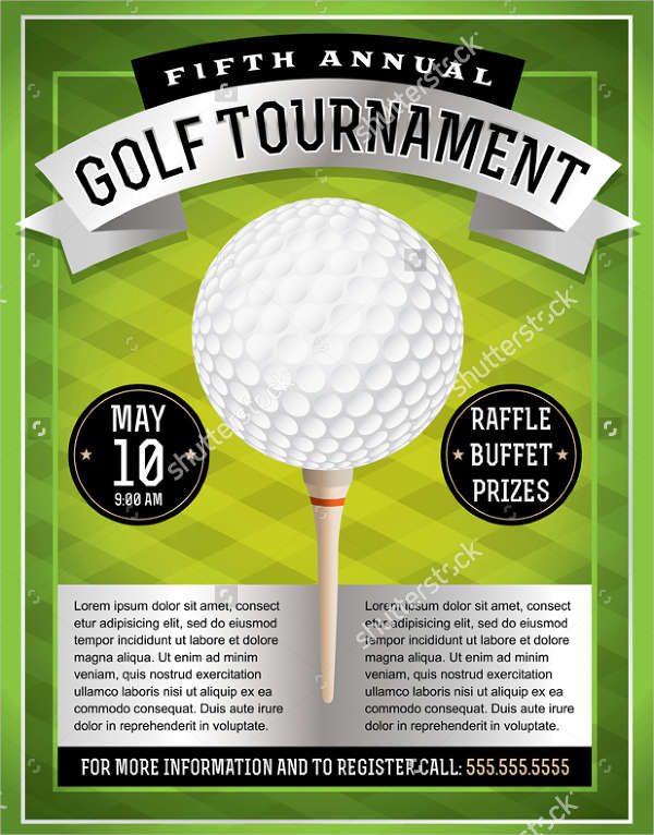 golf event invitation flyer