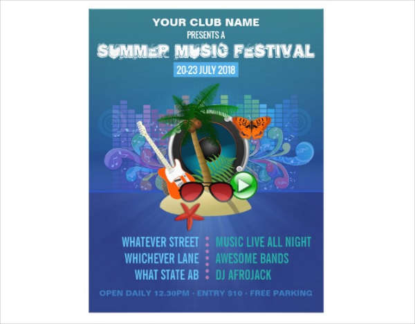 Music Event Invitation Flyer