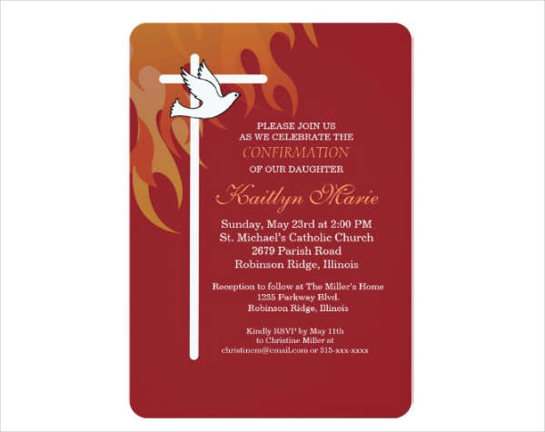 catholic church invitation flyer