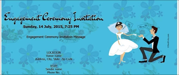 engagement ceremony invitation card
