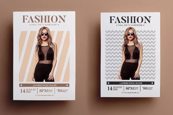 Fashion Show Flyer Template V3 - Catwalk Flyer Design Psd