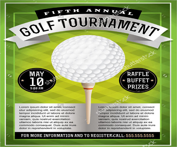 golf tournament event flyer