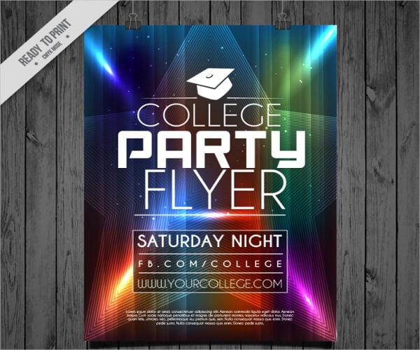 college party event flyer