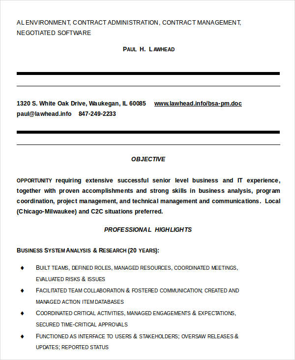 ucf business resume template