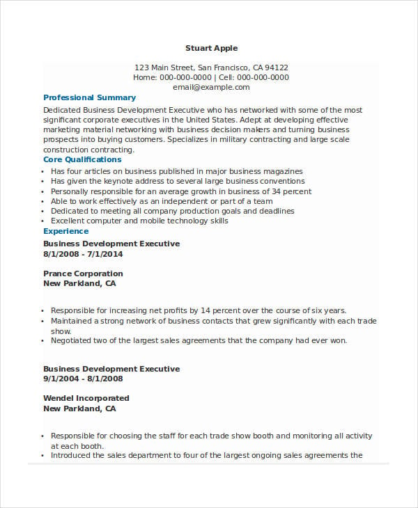 35%OFF Sample Resume Business Development Executive Essay Writer For Money | Knollwood Church | A Community of