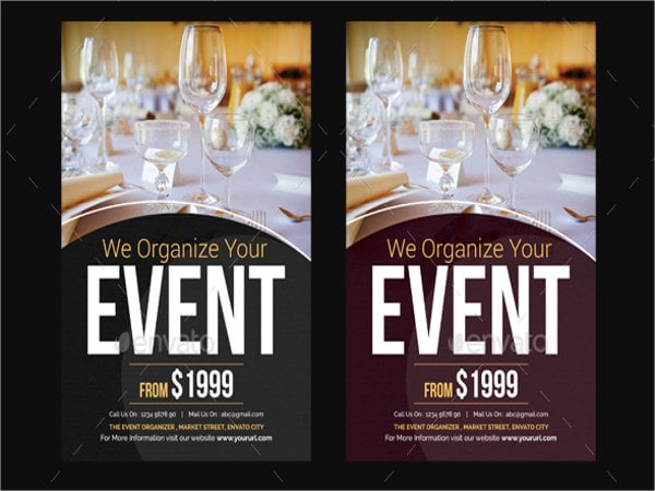 event catering management flyer