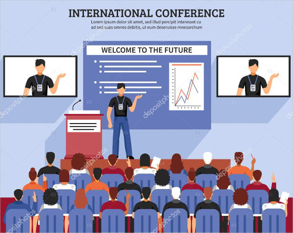 event conference management flyer