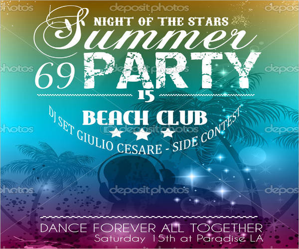 free summer event flyer