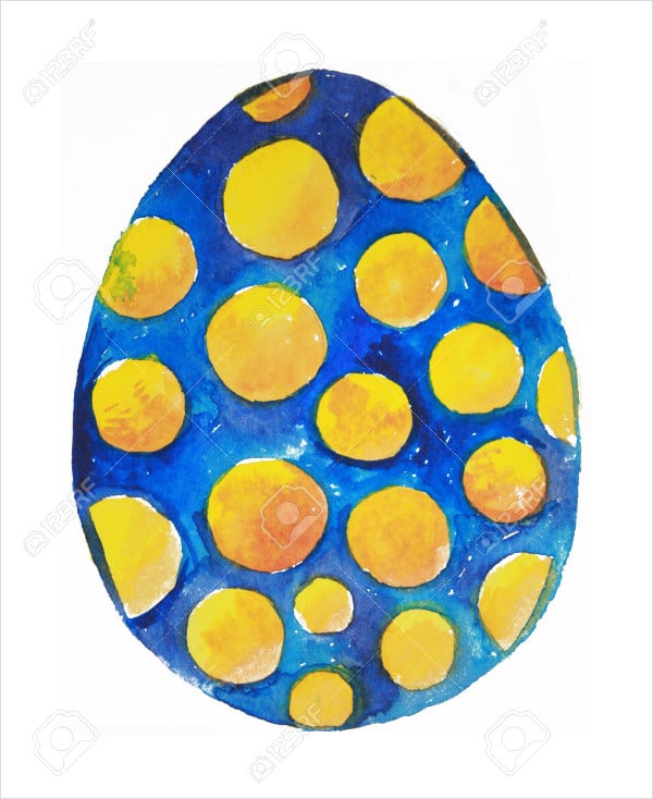 watercolor easter egg texture
