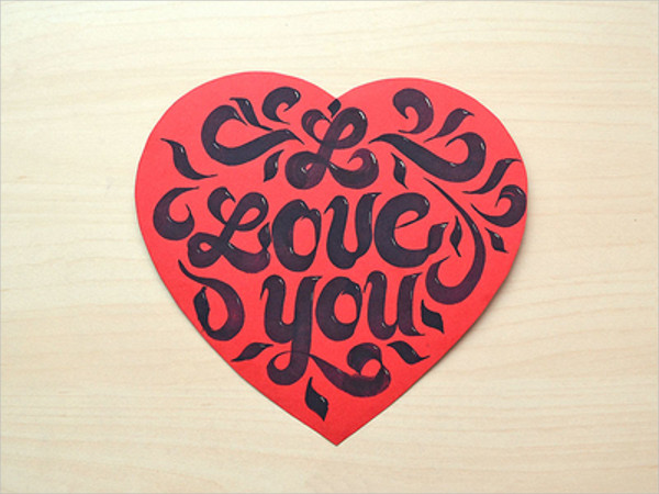 valentine love greeting card