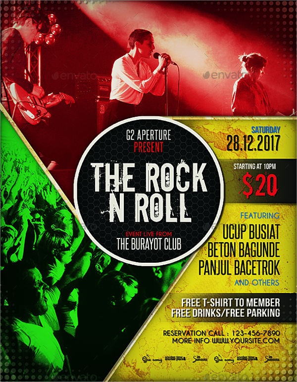 rock music event flyer
