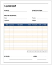 free-expense-report-template