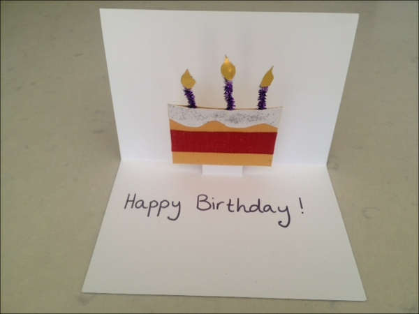 homemade pop up birthday card