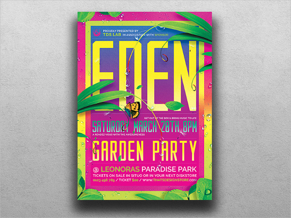garden party flyer