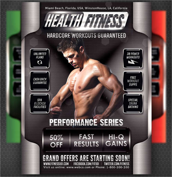 free health and fitness flyer