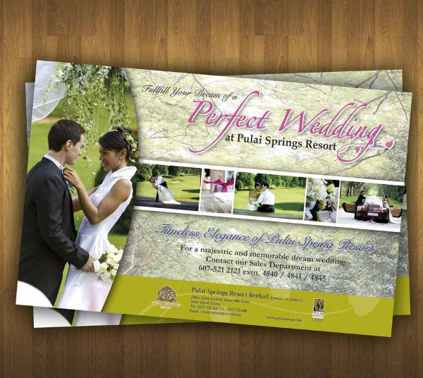 wedding reception party flyer