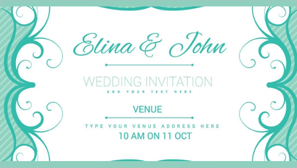 Instant Download Blank Invitation Card Template PRINTABLE QUALITY DIY Card Template Wedding Invitation Digital Invitation Card