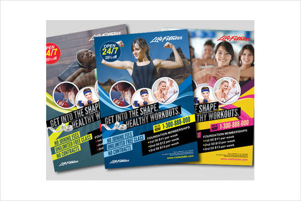 fitness group class flyer