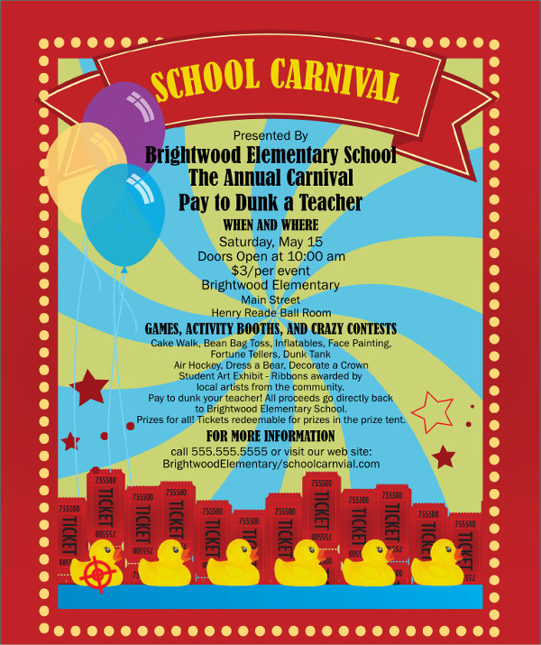 school carnival flyer
