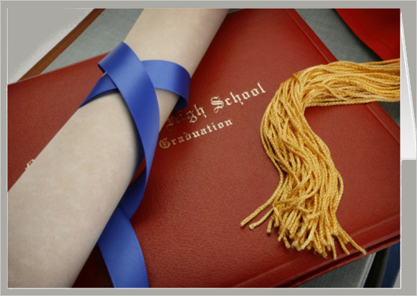 high school graduation greeting card