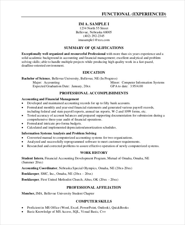 Best Business Resume - 30+ Free Word, PDF Document Download