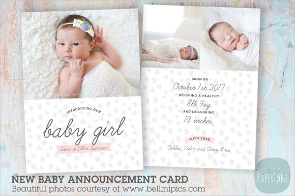 baby thank you card designs