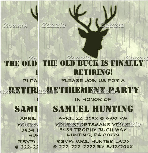 funny retirement invitation flyer
