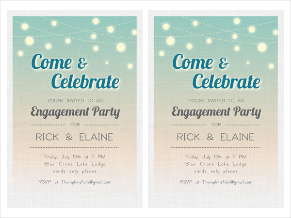 24 Free Engagement Invitation Templates PSD AI Word