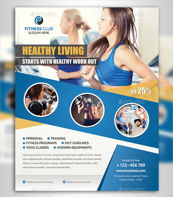 free psd fitness depot flyer