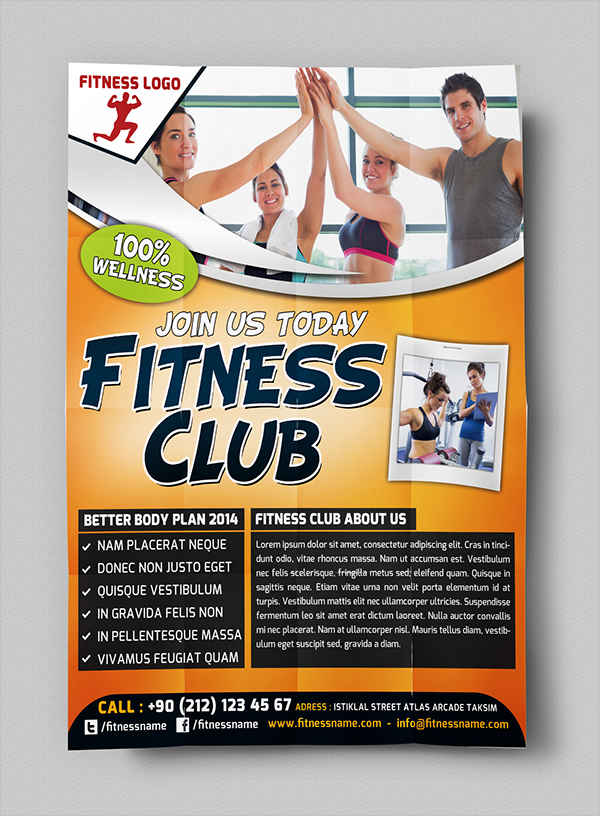 70+ Fitness Flyer Examples - PSD, AI, EPS, Word Formats | Free