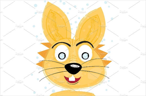 easter bunny head template