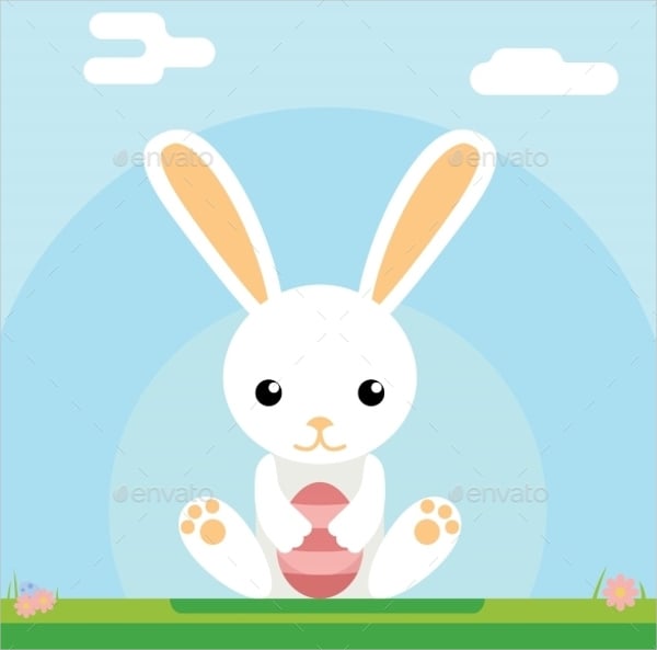 easter egg bunny template