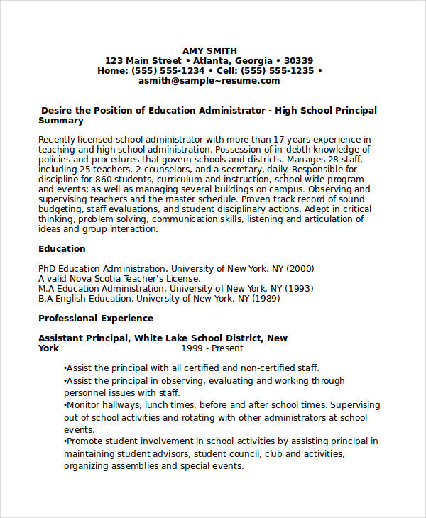 15+ Best Education Resume Templates - PDF, DOC